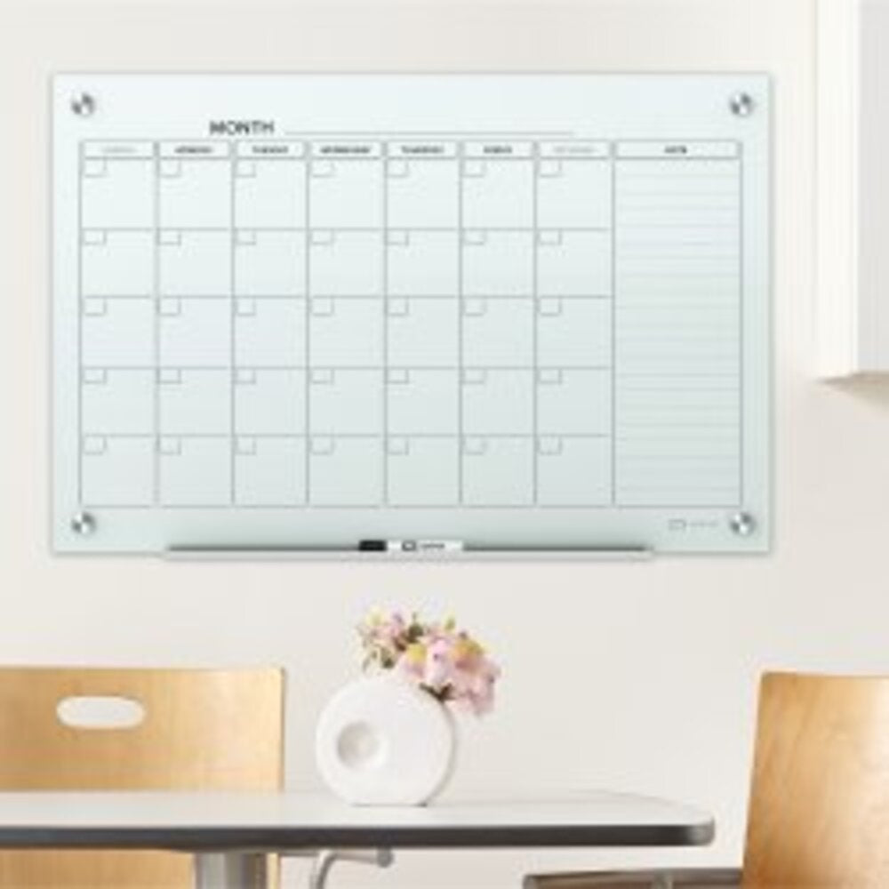 Pizarra de Vidrio Calendario Magnético 120x90 cm
