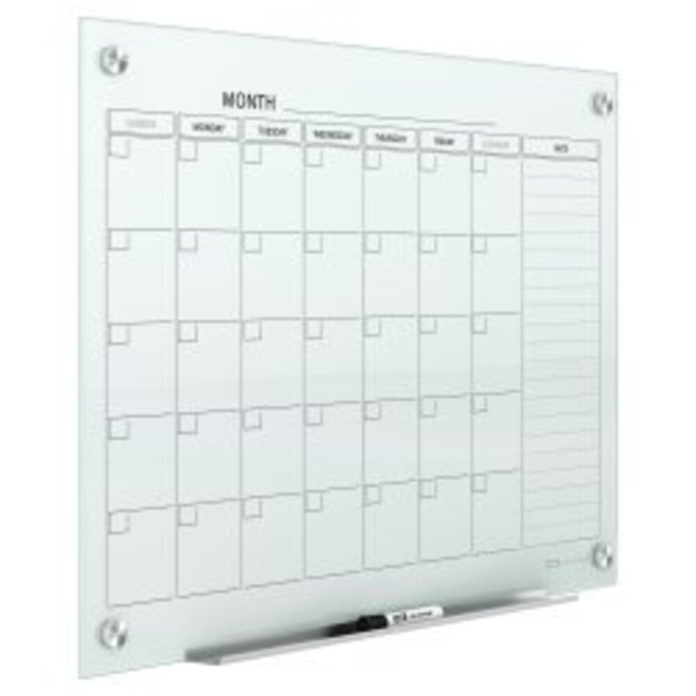 Pizarra de Vidrio Calendario Magnético 120x90 cm
