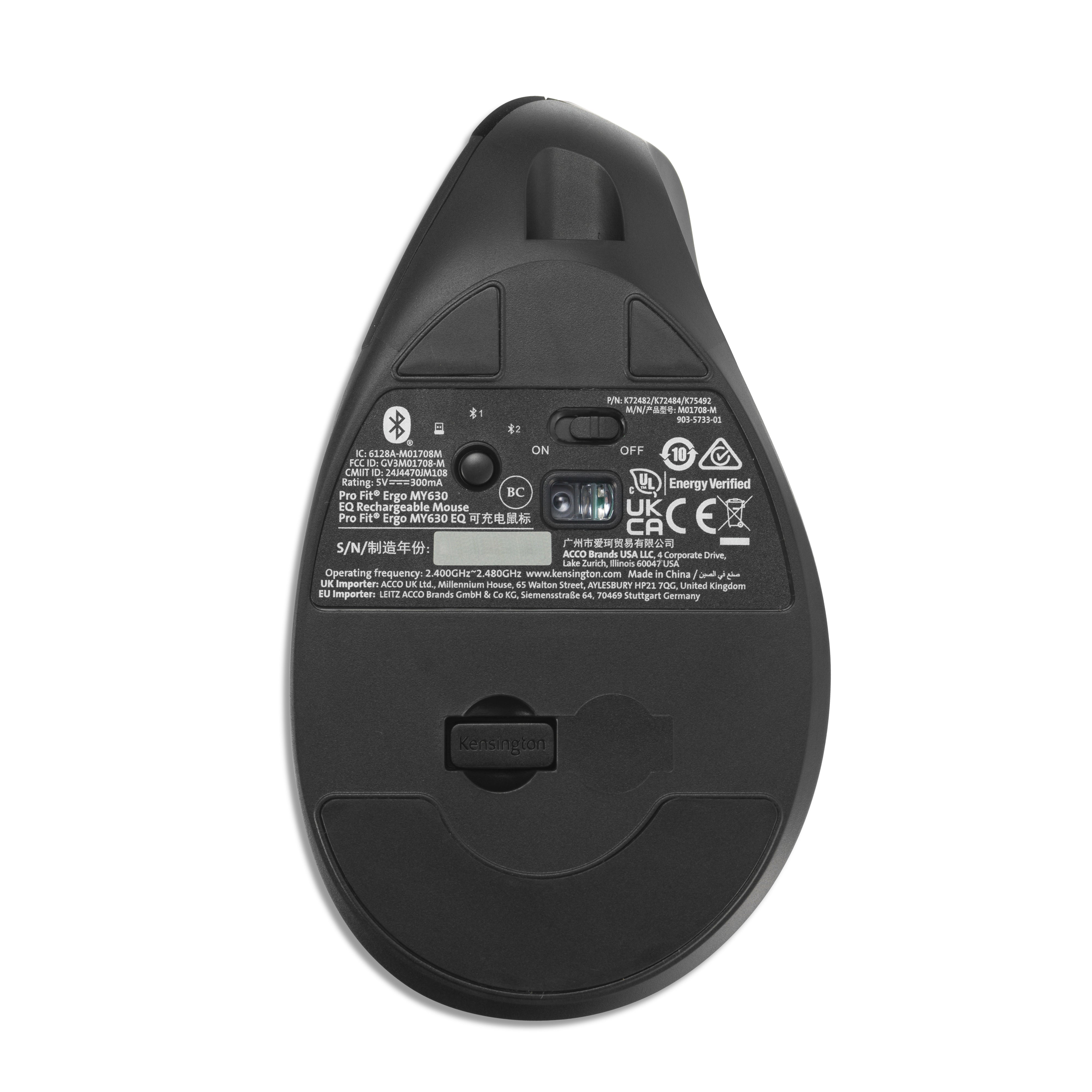 Mouse Ergonómico Vertical Pro Fit MY630 Dual