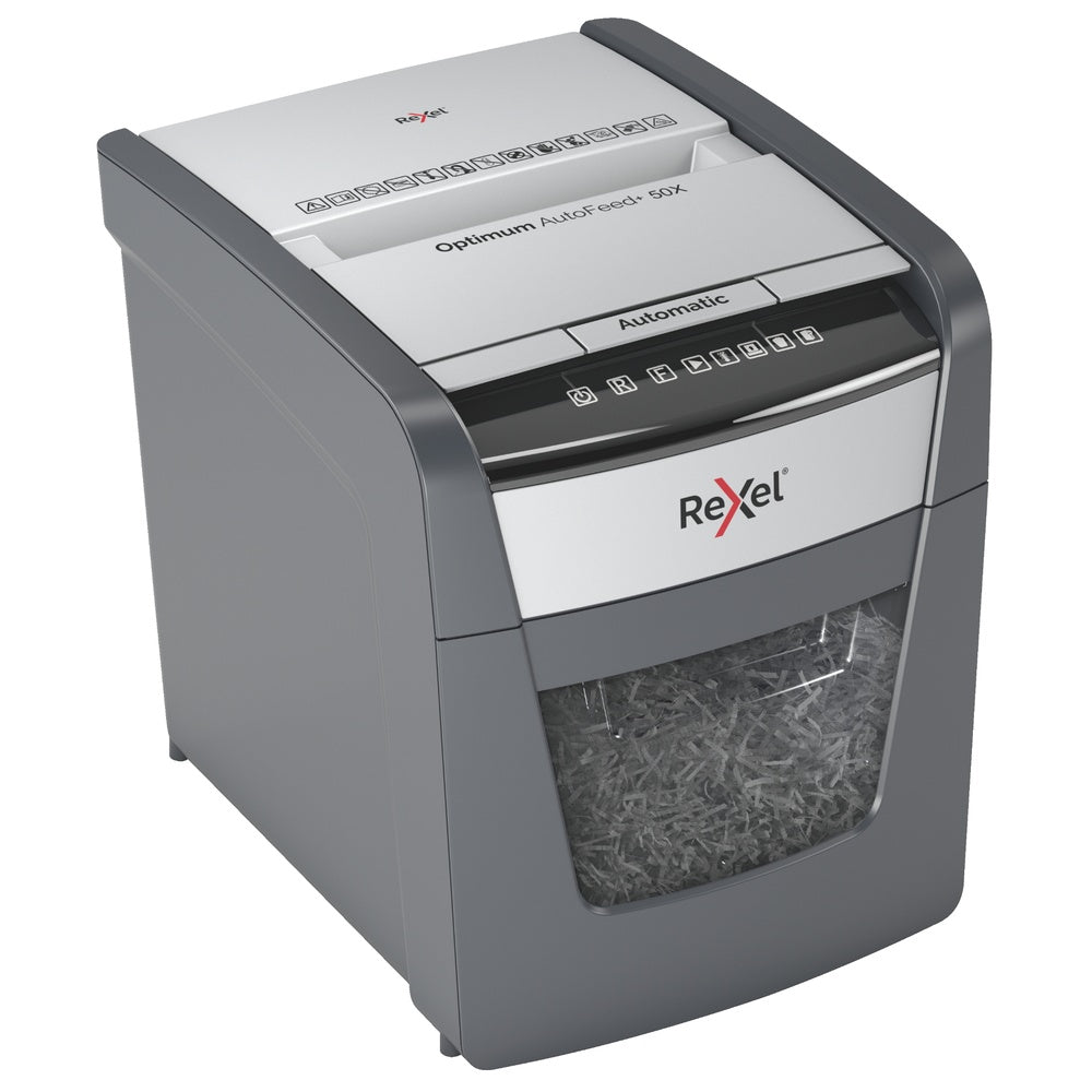Trituradora de Papel Rexel Optimum Auto+ 50X P4 50 Hojas