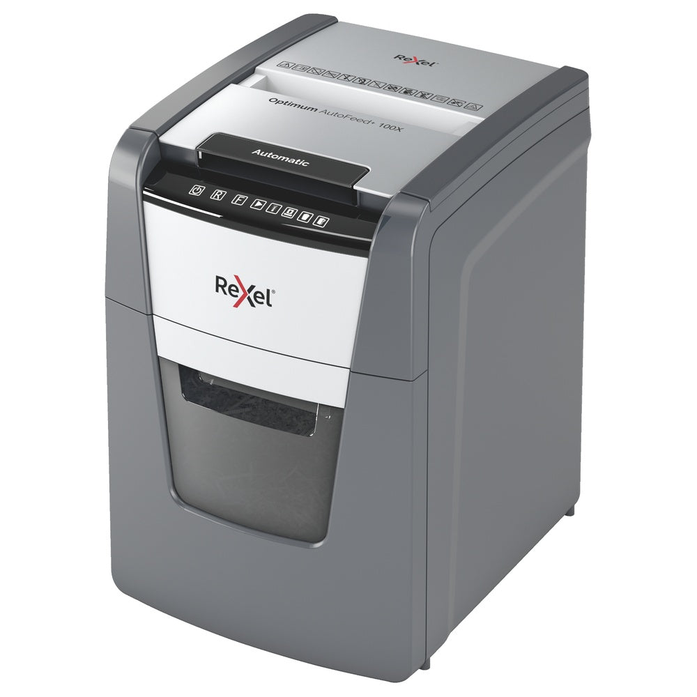Trituradora de Papel Rexel Optimum Auto+ 100X P4 100 Hojas