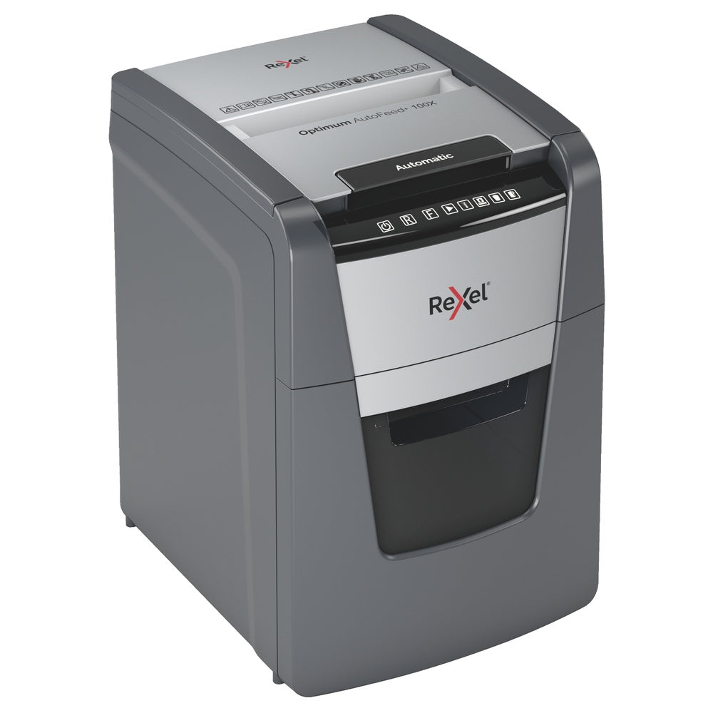 Trituradora de Papel Rexel Optimum Auto+ 100X P4 100 Hojas