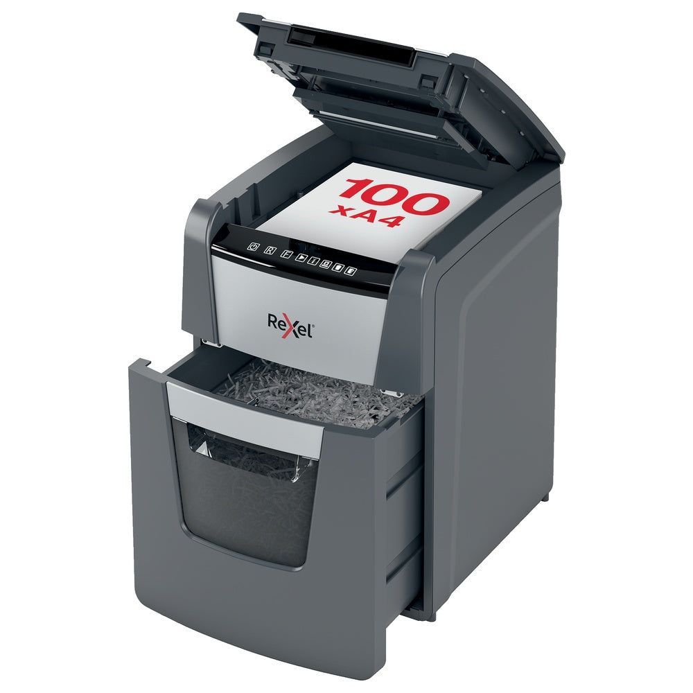 Trituradora de Papel Rexel Optimum Auto+ 100X P4 100 Hojas