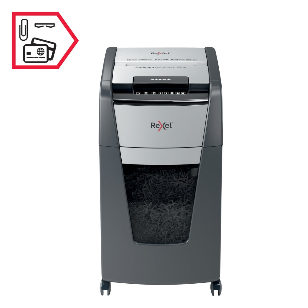 Trituradora de Papel Rexel Optimum Auto+ 225X P4 225 Hojas