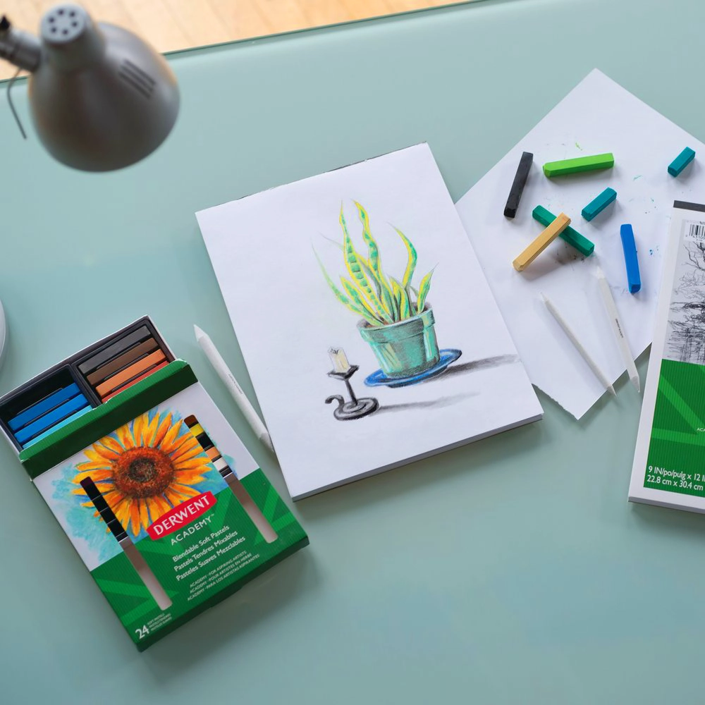 Pastel Suave Set 24 Colores Alta Pigmentación y Fácil Mezcla