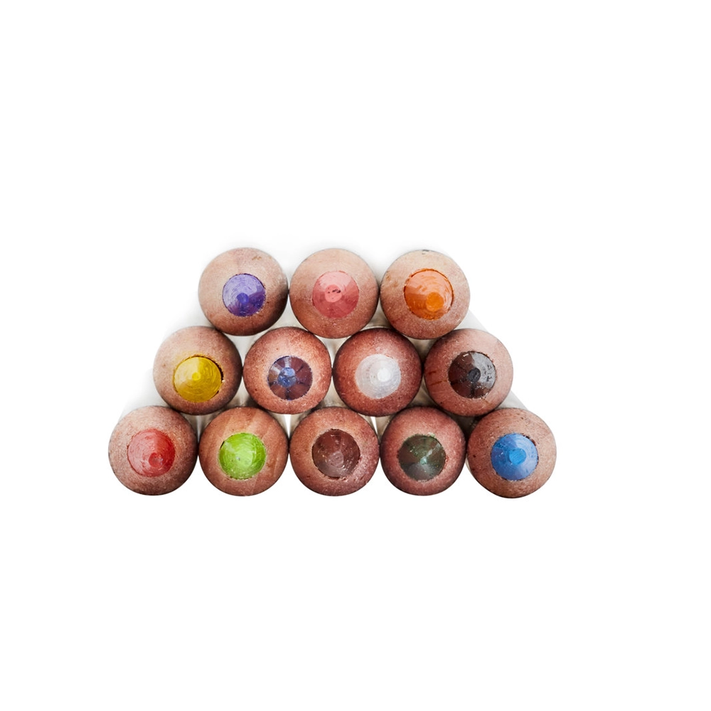 Lápices de Colores Set 12 – Pigmentos Vibrantes y Mina Suave