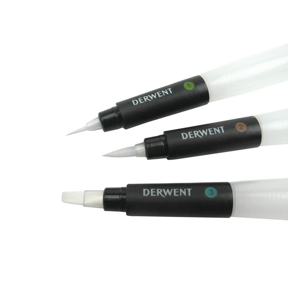 Pack de 3 pinceles de agua Derwent