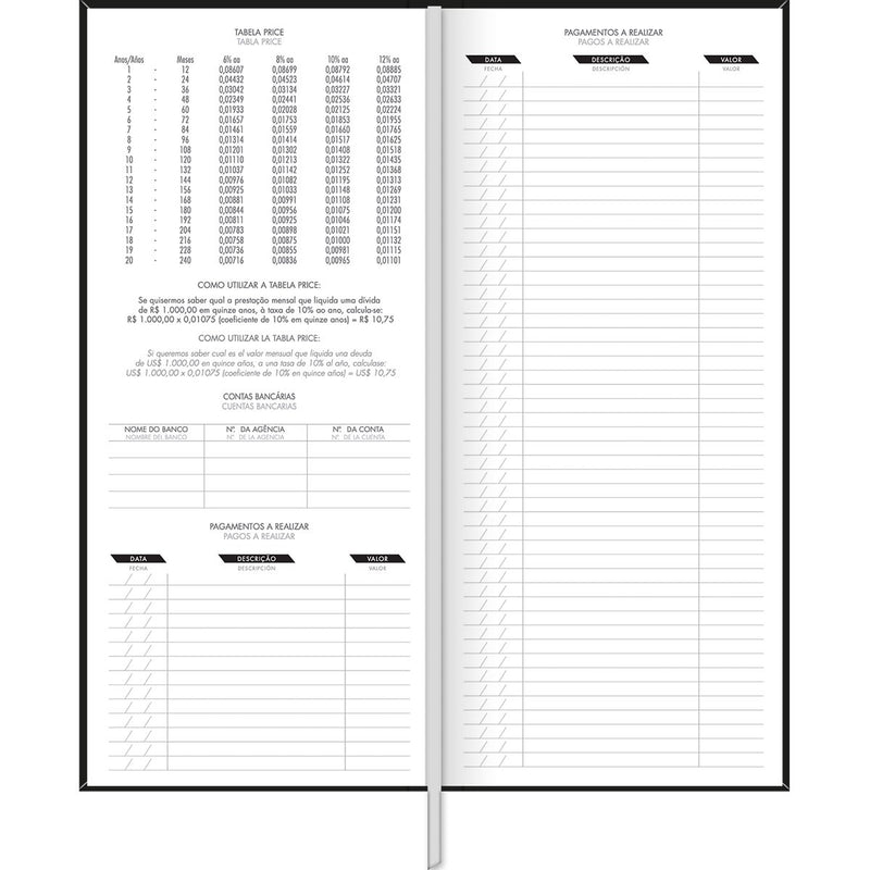 Agenda Cosida Ejecutiva Comercial M8 Slim