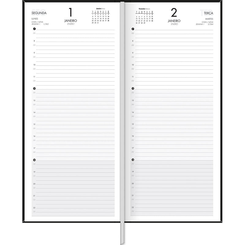 Agenda Cosida Ejecutiva Comercial M8 Slim