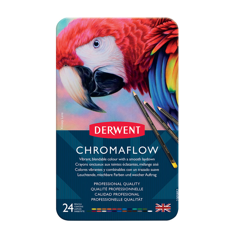 LAPICES COLORES CHROMAFLOW 24COL DERWENT