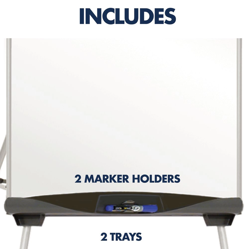 Pizarra Magnética + Brazos Laterales 68 x 99 cm. - Quartet