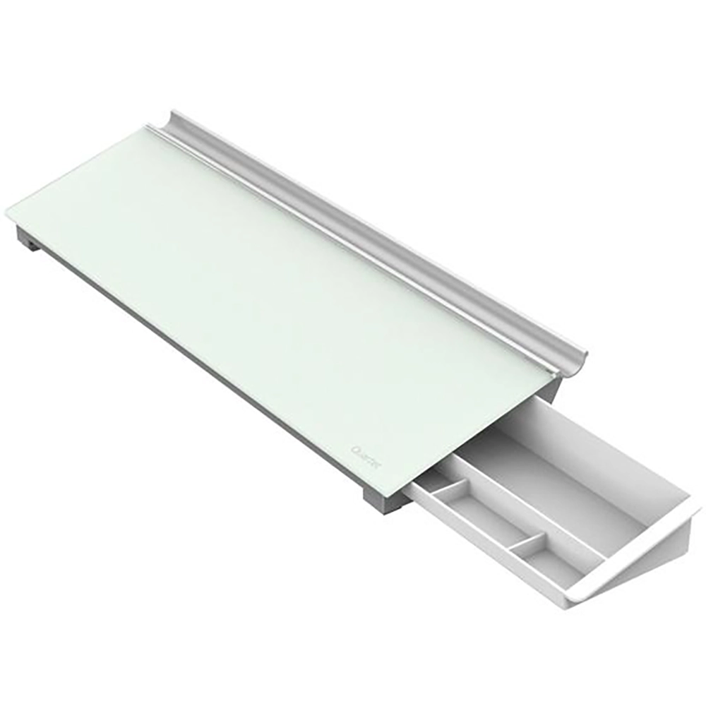Pizarra de Vidrio para Escritorio con Cajón 46x15 cm