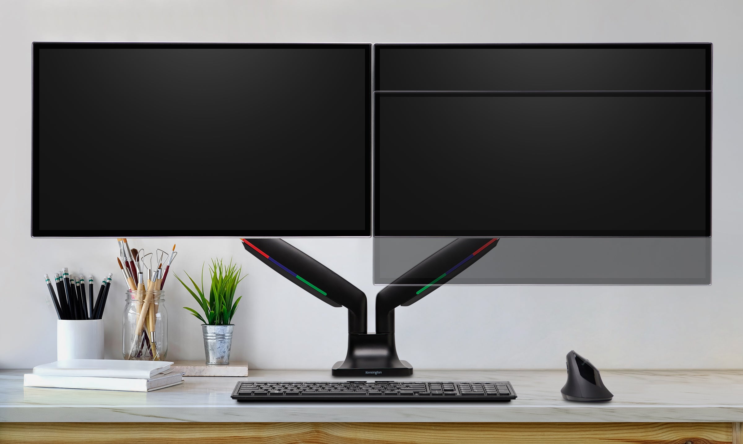 Brazo Dual para Monitores Kensington One-Touch SmartFit