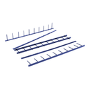 Peines EVB  Carta 4 Puntas Azul 25 UN. / Cap hasta 200 hjs