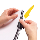 Anillo PROCLICK 8mm Negro  25 UN. / Capacidad 45 hojas