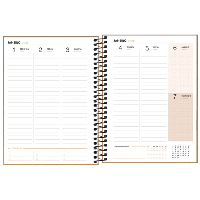 Planner Espiral Kraftwork M7
