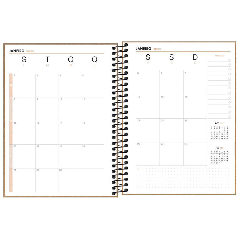 Planner Espiral Kraftwork M7