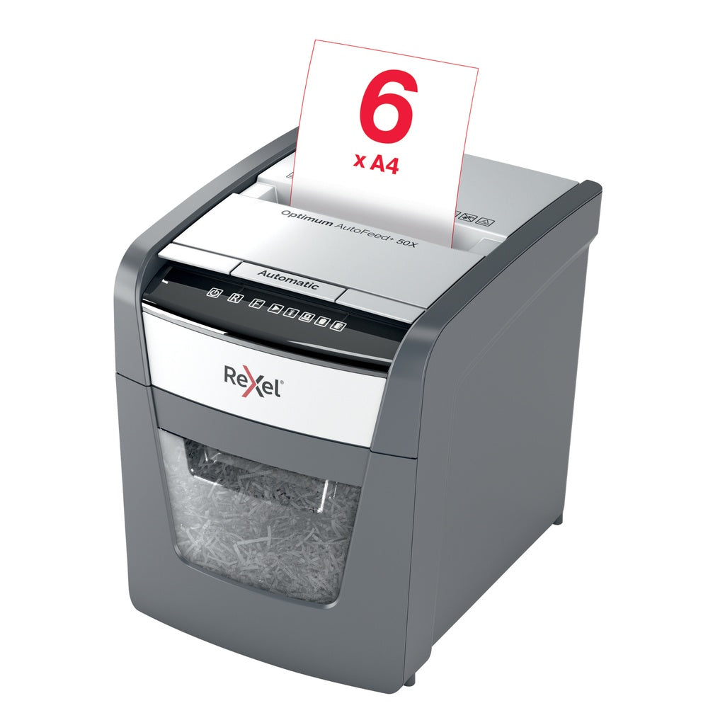 Trituradora de Papel Rexel Optimum Auto+ 50X P4 50 Hojas