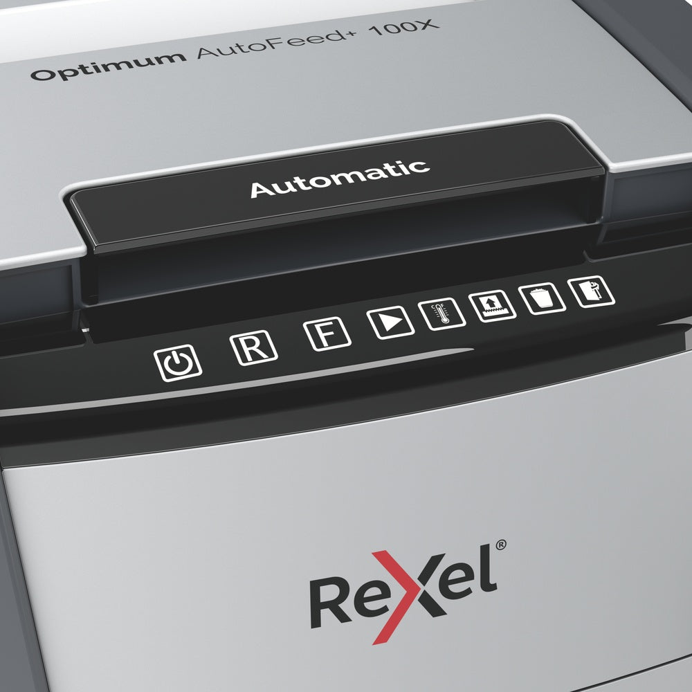 Trituradora de Papel Rexel Optimum Auto+ 100X P4 100 Hojas