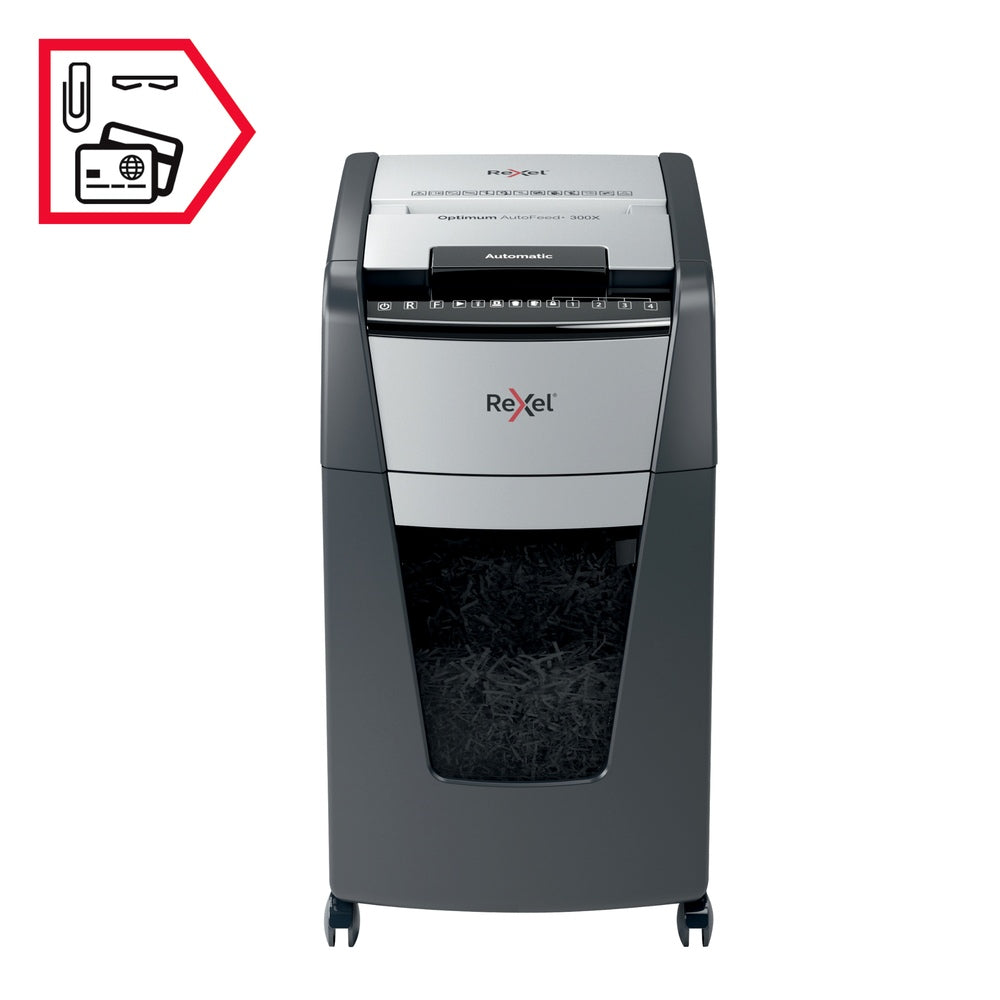 Trituradora de Papel Rexel Optimum Auto+ 300X P4 300 Hojas
