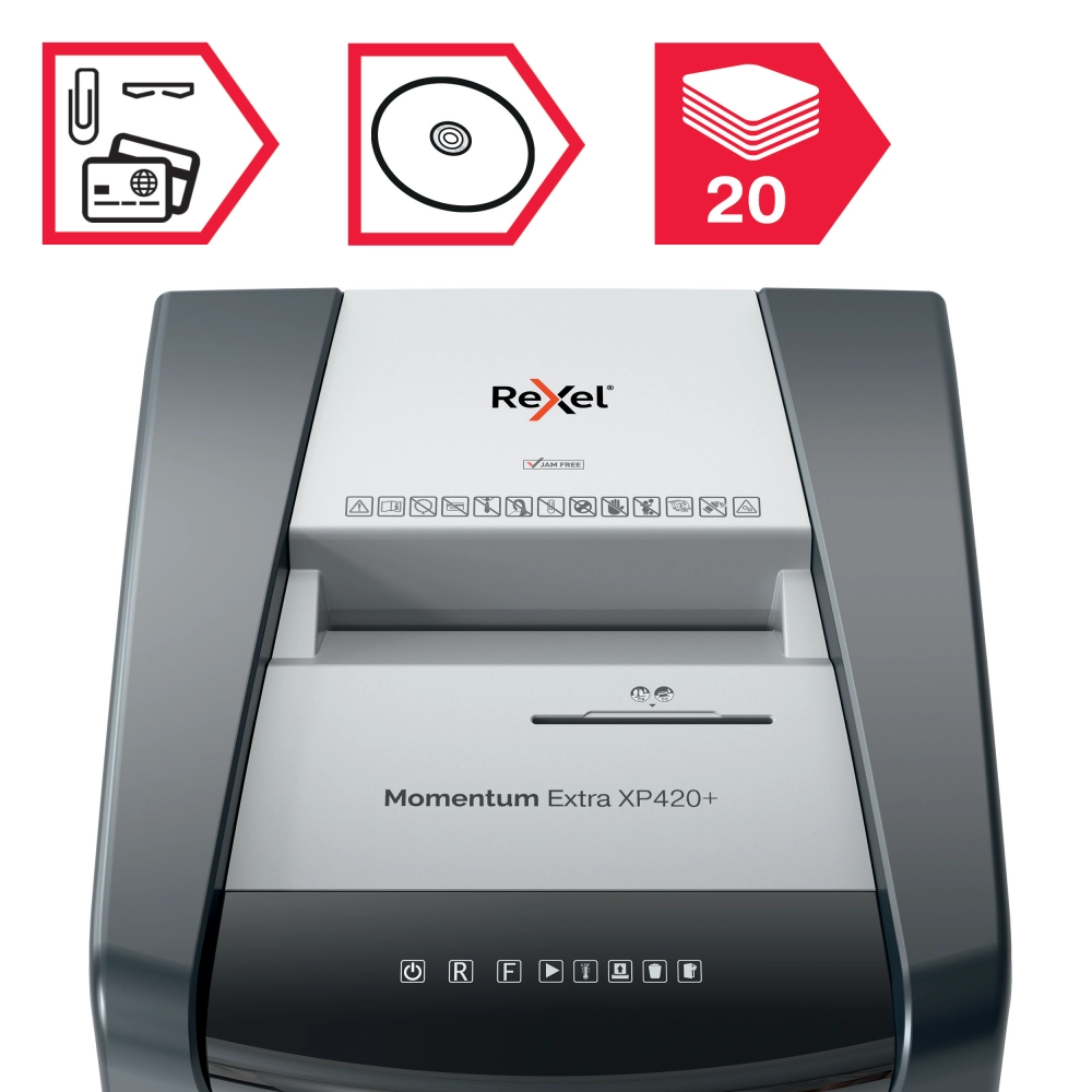Trituradora de Papel Rexel Momentum Extra XP420+ P4