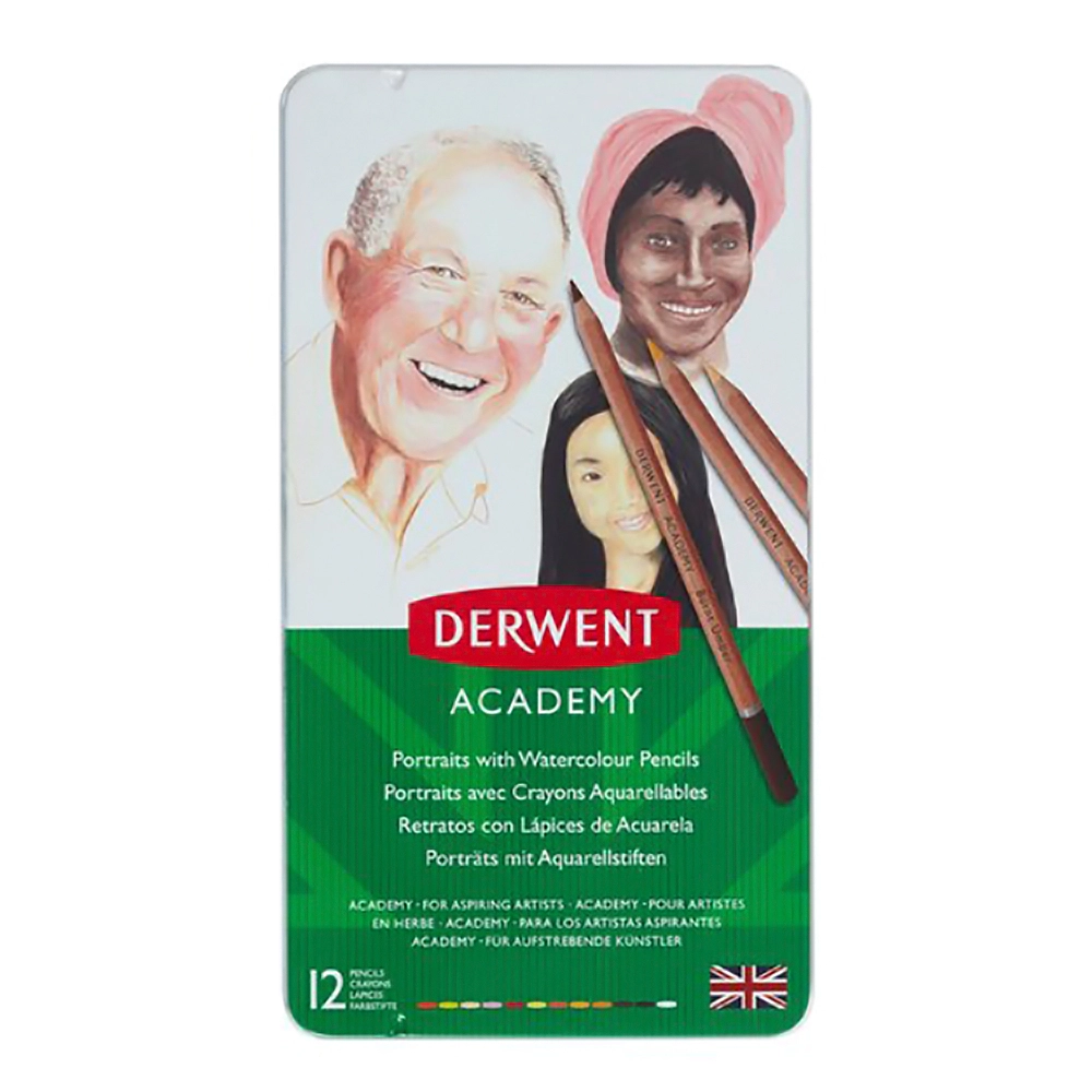 Caja de Lápices Acuarela Skin 12 Colores  – Pigmentos Solubles en Agua