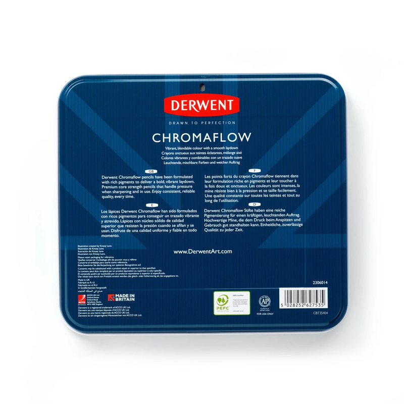 Lapices Colores Chromaflow 72 colorse Derwent