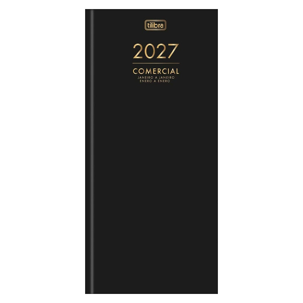 Agenda Ejecutiva Tilibra Cosida Diaria Comercial M8 2027 Negro