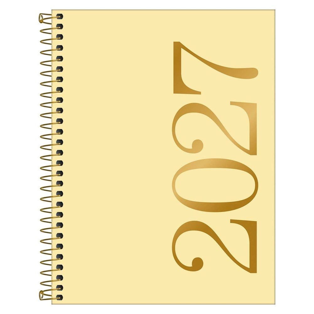 Agenda Ejecutiva Tilibra Espiral Diaria Vanilla M7 2027 Amarillo