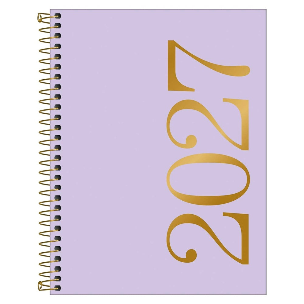 Agenda Ejecutiva Tilibra Espiral Diaria Vanilla M7 2027 Lila