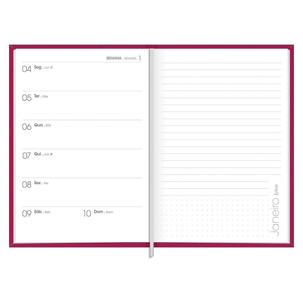 Planner Ejecutivo Tilibra Cosido Lume M5 2027 Azul