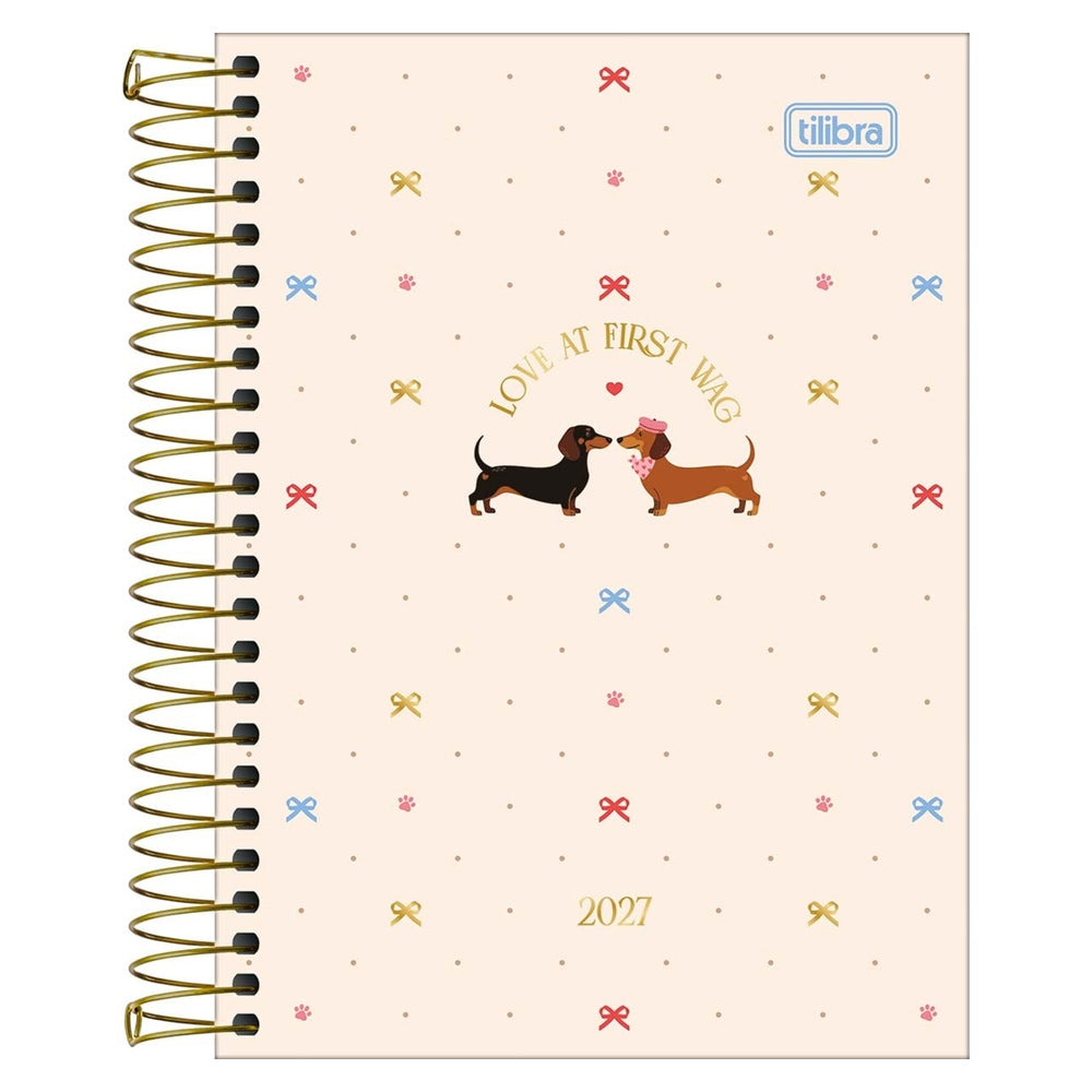 Agenda Espiral Tilibra Bownie M3 2027 Dos Salchichas