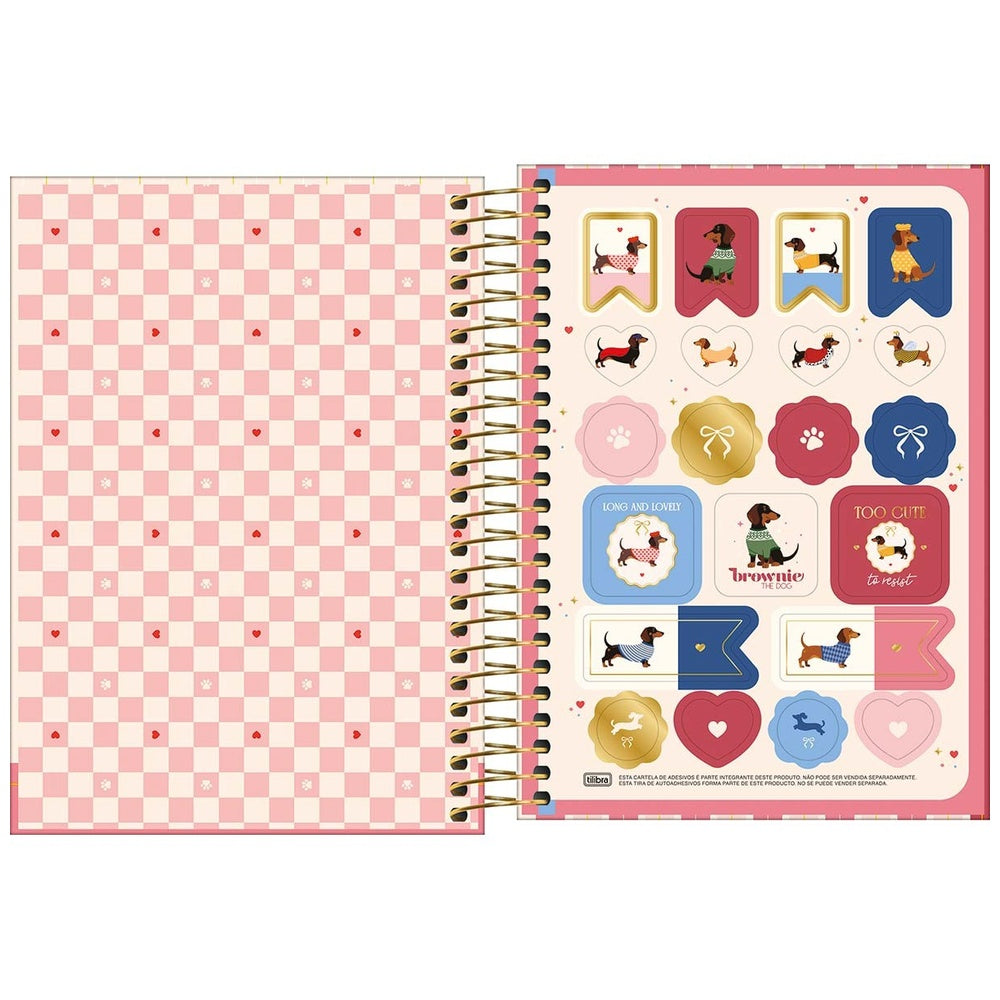 Agenda Espiral Tilibra Bownie M3 2027 Azul