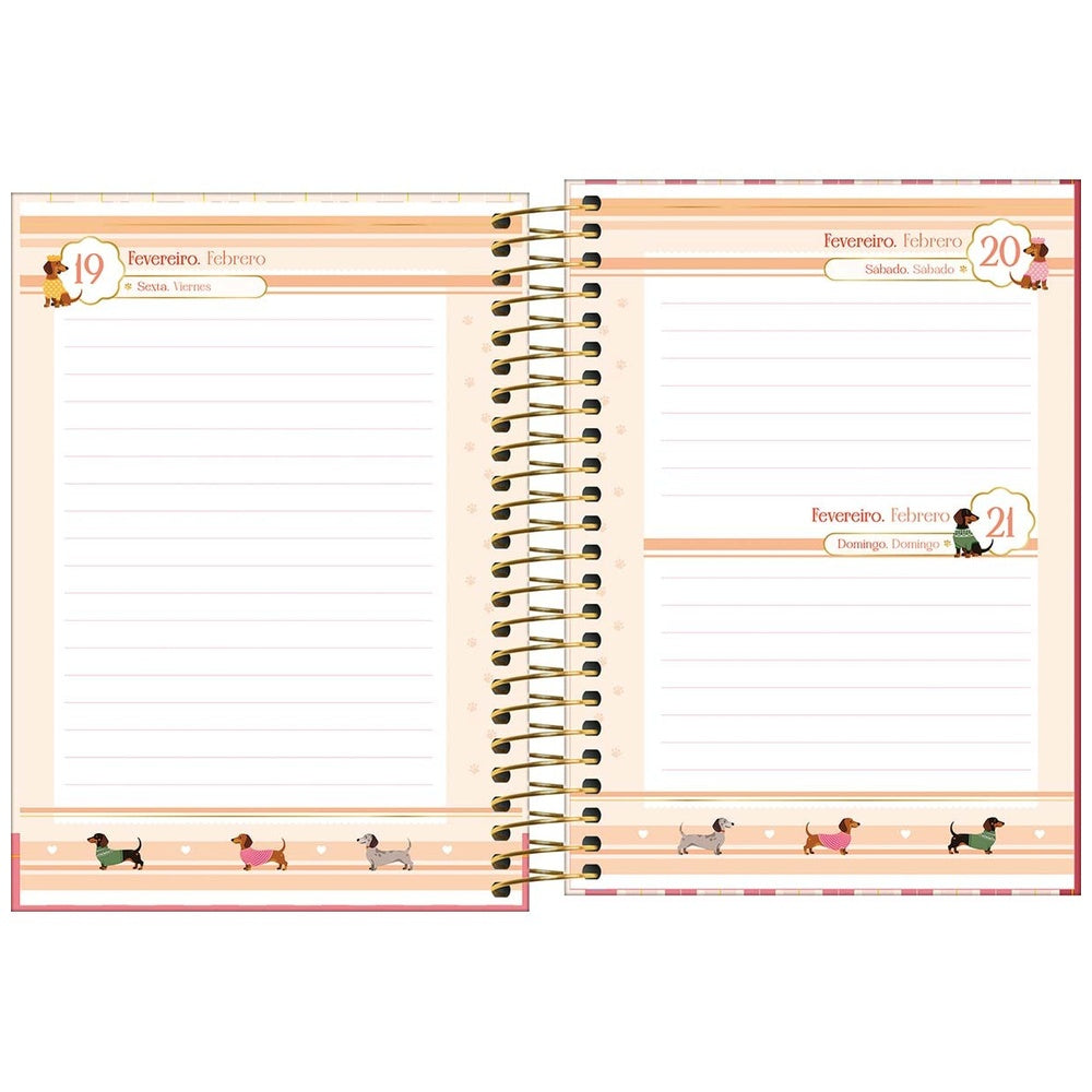 Agenda Espiral Tilibra Bownie M3 2027 Azul