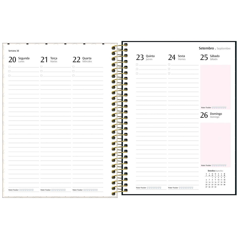 Planner Espiral Tilibra Wets Village M7 2027 Puntos