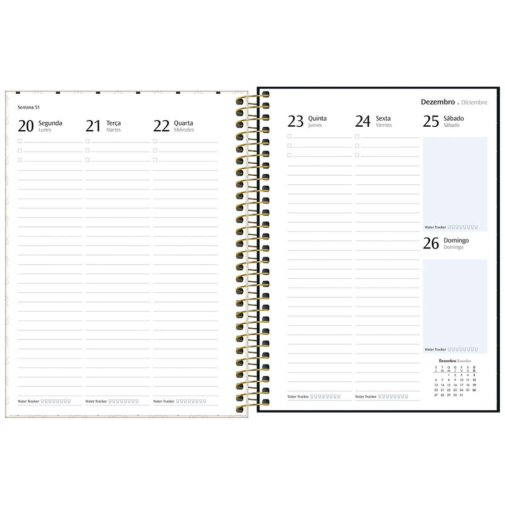 Planner Espiral Tilibra Wets Village M7 2027 Puntos