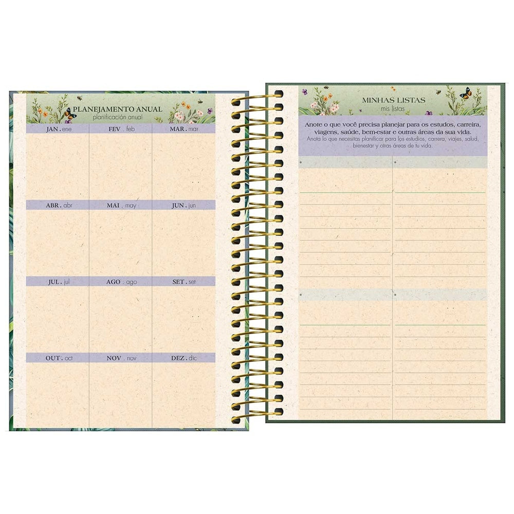 Agenda Espiral Tilibra Naturalis Diaria M5 2027 Verde