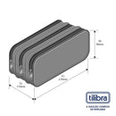 ESTUCHE TRIPLE 210x110x90MM ACADEMIE AZUL MARINO