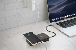 Docking Station portátil SD1700P USB-C,100W Carga Qi