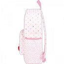 MOCHILA CON POMPOM DE CORAZON JOYFUL ROSA