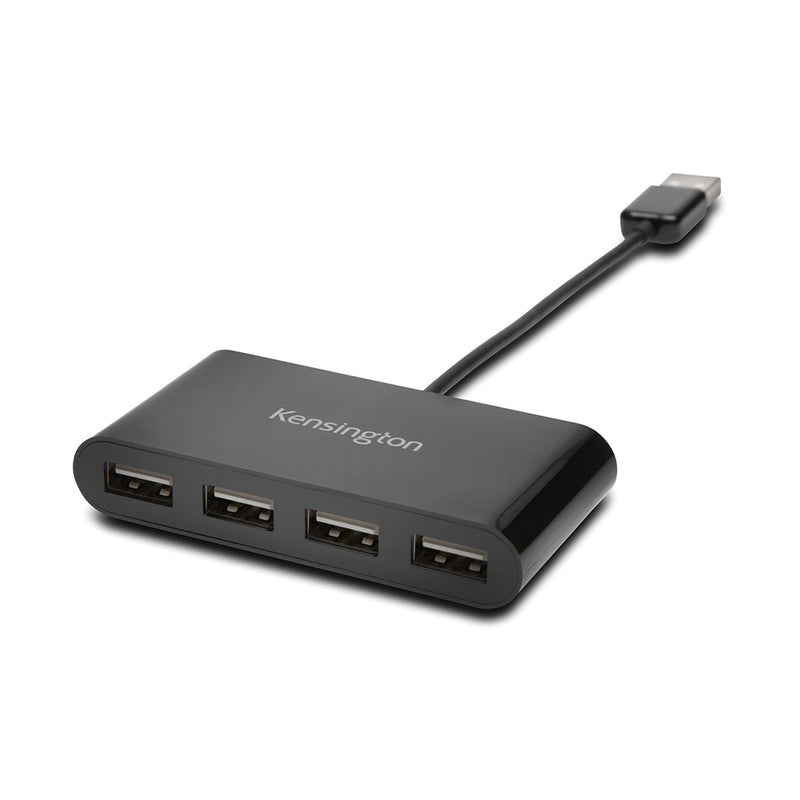 Hub Adaptador USB 2.0 - 4 Puertos Negro Kensington