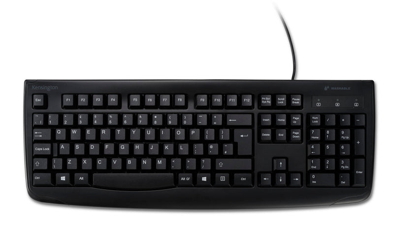 Teclado For Life Lavable Alámbrico Negro Kensington