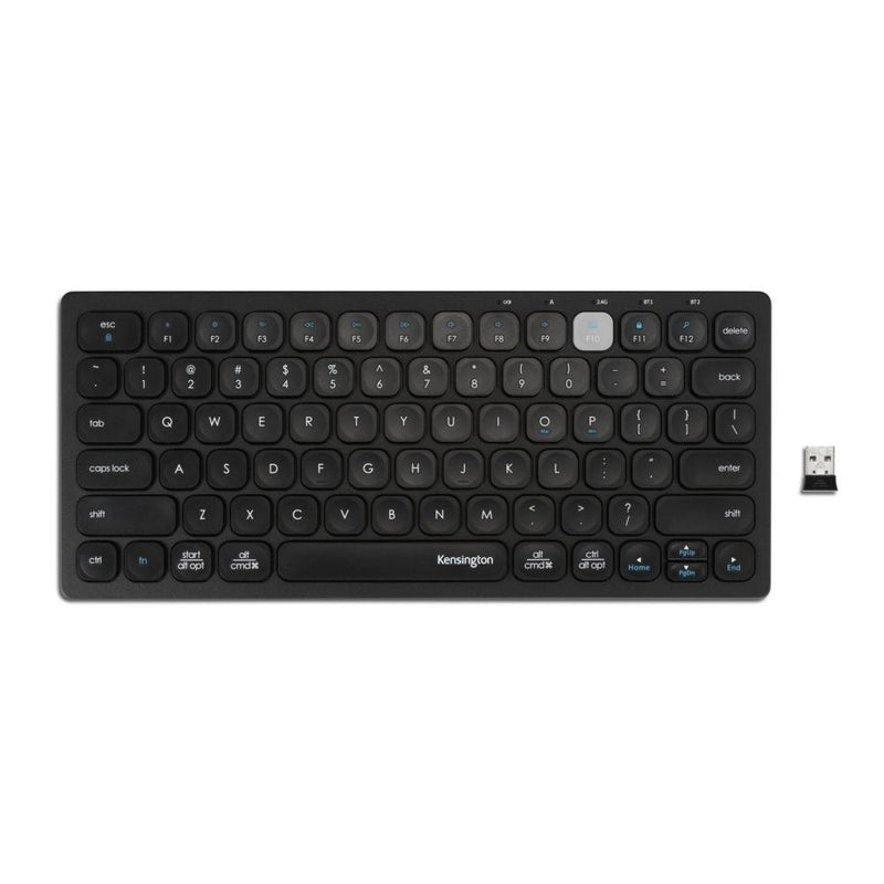 Teclado Inalámbrico Bluetooth Compacto 3 conexiones Negro