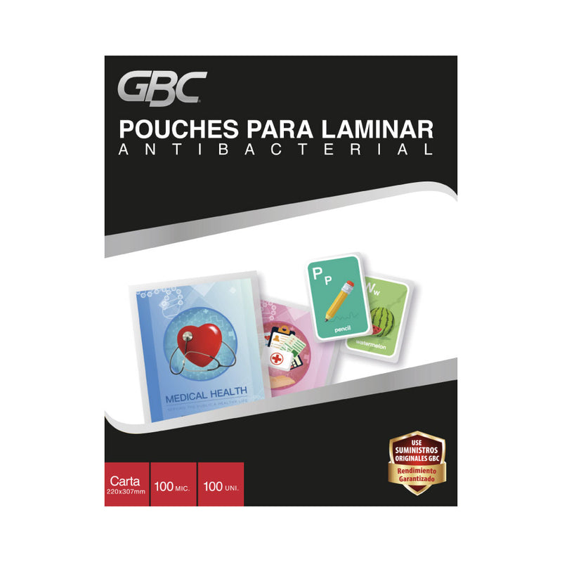 Caja Pouche Antibacterial GBC Carta 4MIL (229x292 mm)