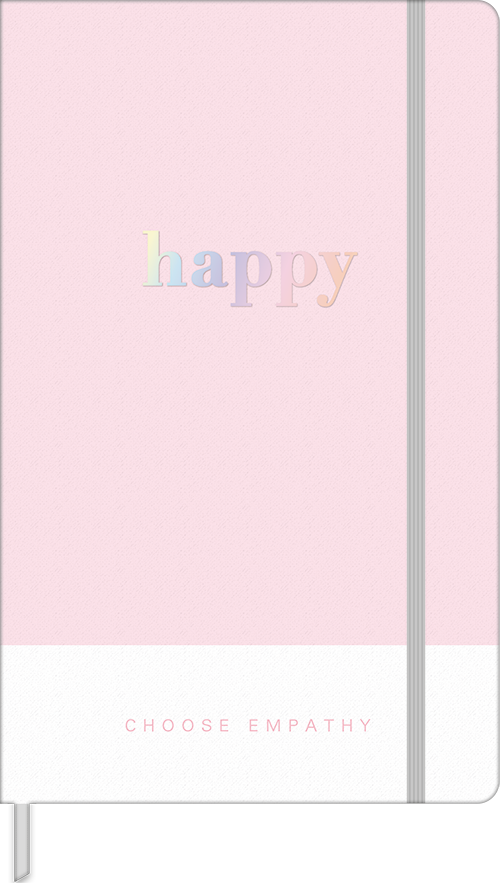 Libreta Cosida Puntillada 80 Hojas Happy