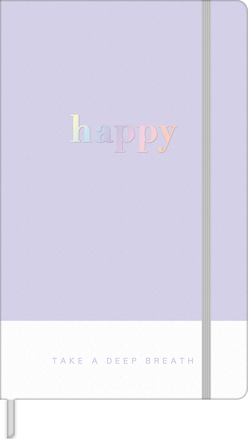 Libreta Cosida Puntillada 80 Hojas Happy
