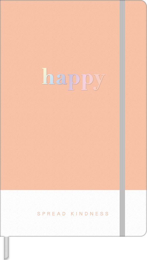 Libreta Cosida Puntillada 80 Hojas Happy