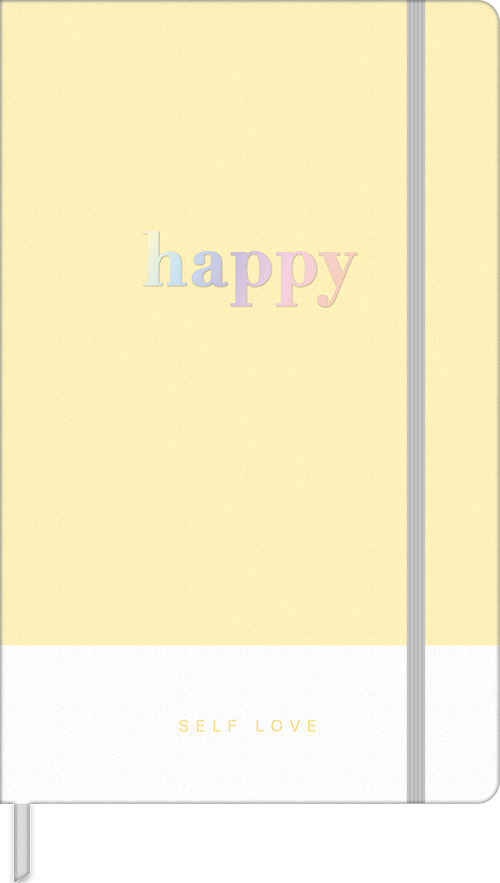 Libreta Cosida Puntillada 80 Hojas Happy
