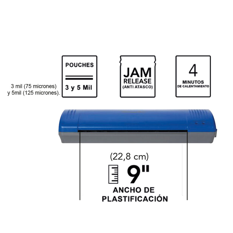 Plastificadora de Papel A4 Inspire Plus Azul Swingline