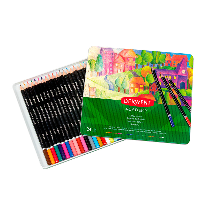 Caja de Lápices 24 Colores - Derwent Academy